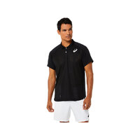 Asics Mens Match Actibreeze Polo Shirt- Black image