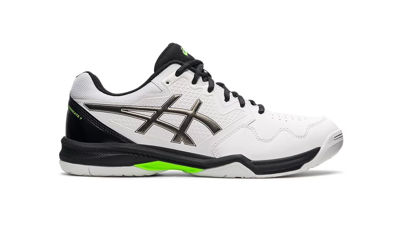 asics gel-dedicate 7 white/gunmetal