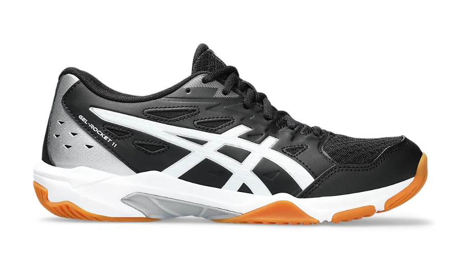 Asics Mens Gel Rocket 11 Black Pure Silver