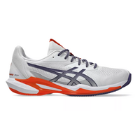 Asics Mens Solution Speed FF 3 Clay - White/Greyish Purple image