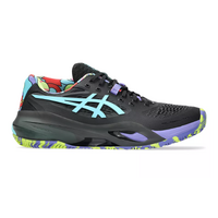 Asics Mens Gel Resolution X Padel L.E. - Black/Energy Aqua image