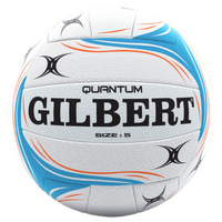 Gilbert Quatum Match Netball (White/Blue/Orange) - Size 5 image