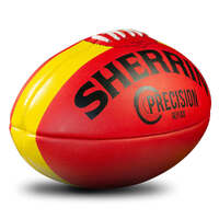 Sherrin Precision Leather Replica Training Ball - Red/Yellow - Size 3 image