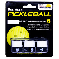 Gamma Pro Wrap Pickleball Overgrips 3 Pack  - White image