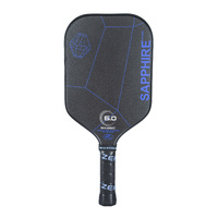 Six Zero Sapphire 2024  All Rounder 13mm Pickleball Paddle - Black/Blue image