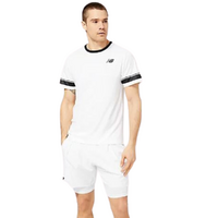 New Balance Mens Tournament Tennis Top - White/Black image