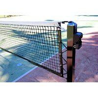 PHS Pickleball Court Net Posts (Pair) With Base Plate - Rachet Winder  image