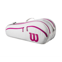 Wilson Advantage 6 Racquet Bag 2025 - Off White/Pink image