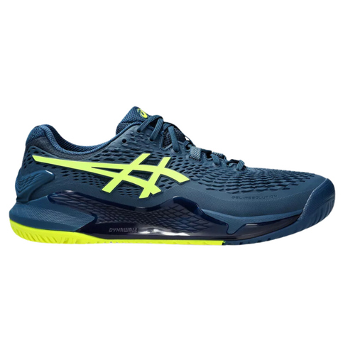 Asics Mens Gel Resolution 9 Wide (2E) - Mako Blue/Safety Yellow [Size: US 8]