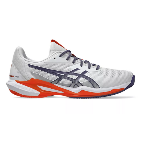 Asics Mens Solution Speed FF 3 Clay - White/Greyish Purple [Size : US 7.5]