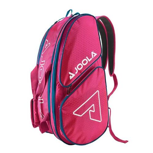 JOOLA Tour Elite Pickleball Bag - Hot Pink/Blue 