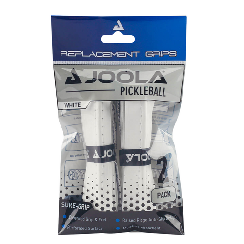 JOOLA Replacement White Ridge Grip (2 Pack)