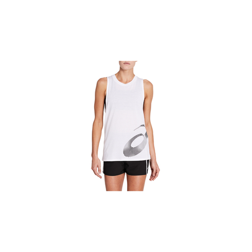 Asics Womens Core Graphic Tank - White [Size: US Large]