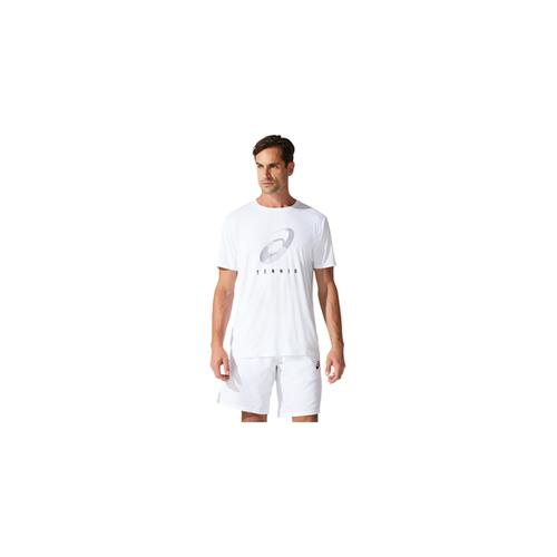 Asics Men's Court Spiral Shirt - White [Size : Medium]