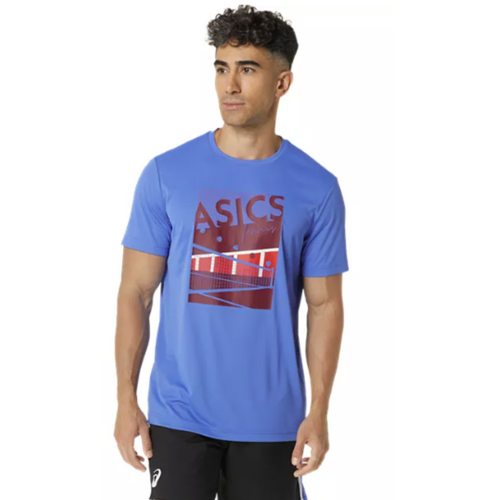 Asics Mens GS Graphic Tee - Sapphire [Size : X-Small]