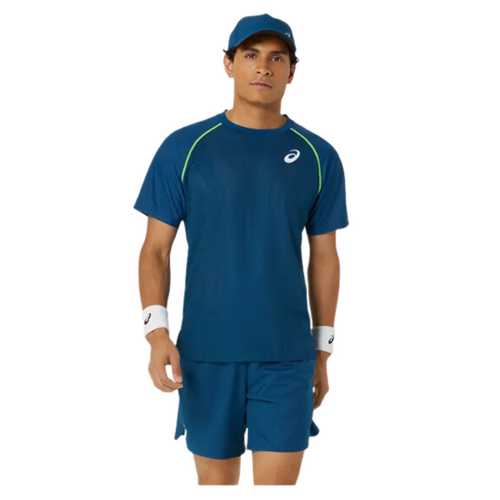 Asics Mens Match Actibreeze SS Top - Mako Blue [Size: Medium]