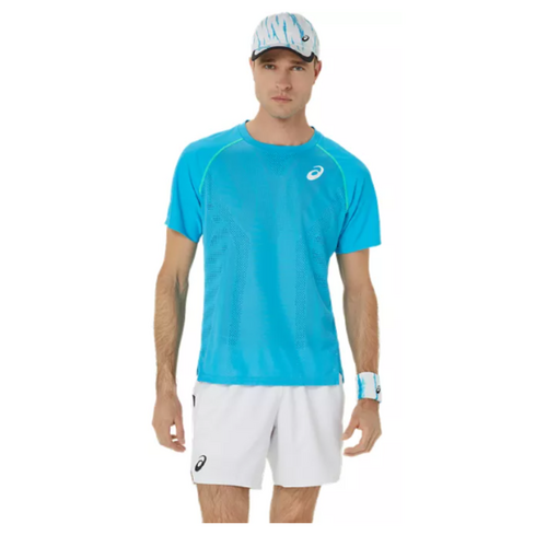 Asics Mens Match Actibreeze SS Top - Digital Aqua [Size: Small]