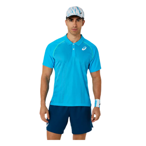 Asics Mens Match Actibreeze Polo - Digital Aqua [Size: Small]