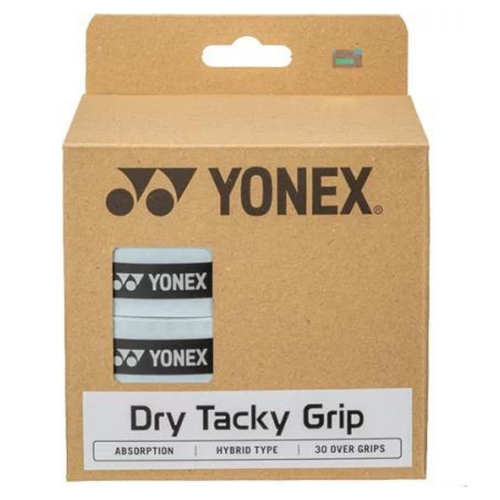 Yonex (AC153-30YX) Dry Tacky Grap Overgrips 30 Pack - White