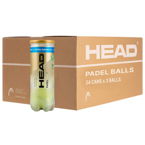 Head Pro S+ 3 Padel Balls – Box of 24 Cans