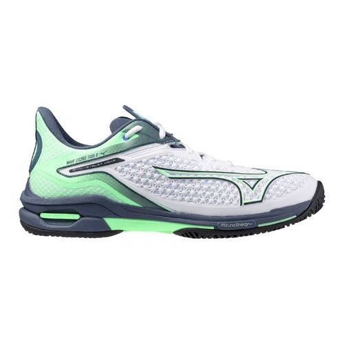 Mizuno Mens Wave Exceed Tour 6 AC - White/Mint/Indigo [Size : US - 8]