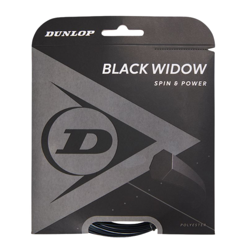 Dunlop Black Widow 16g/1.31mm - 12m Set (Black)