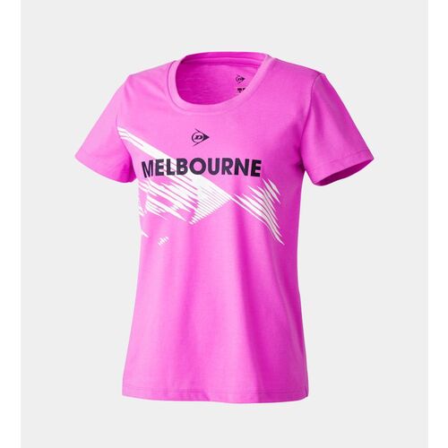 Dunlop Womens Club Tee Melbourne - Pink [Size: US Large]