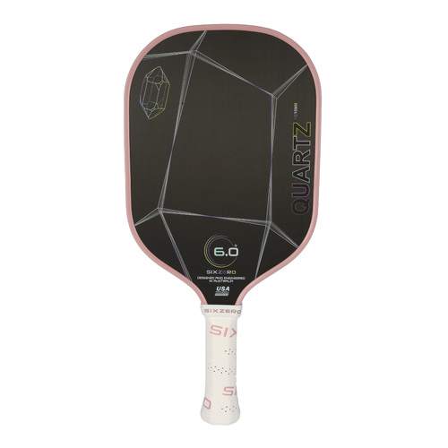 Six Zero Quartz 15mm Pickleball Paddle - Rose 