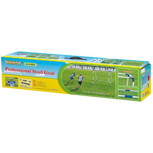 Soccer Goal (6Ft) Unisex Outdoor White/Blue JC-5183ST