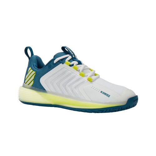 K-Swiss Mens Ultrashot 3 AC - White/Cestial/Primrose [Size: US 11]