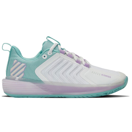 K-Swiss Womens Ultrashot 3 - White/Angel Blue/Lilac [Size: US 8.5]