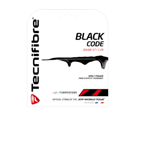 Tecnifibre Black Code Sets [Gauge: 1.18mm/18G]