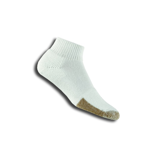 Thorlo Tennis Mini Crew Ankle Socks Thick Cushion White Multiple Sizes [Size: Large]