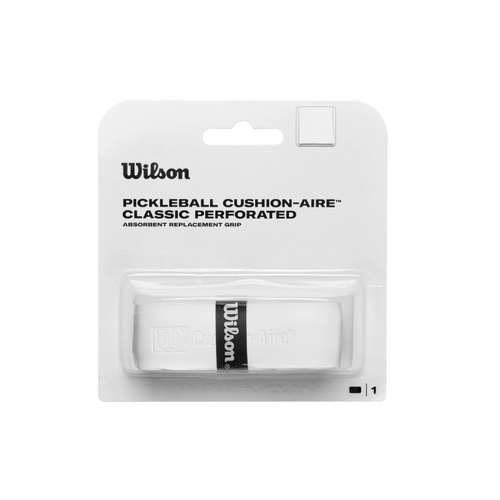 Wilson Pickleball Cushion-Aire Classic Perforated Replacement Grip - White