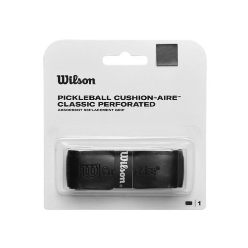 Wilson Pickleball Cushion-Aire Classic Perforated Replacement Grip - Black