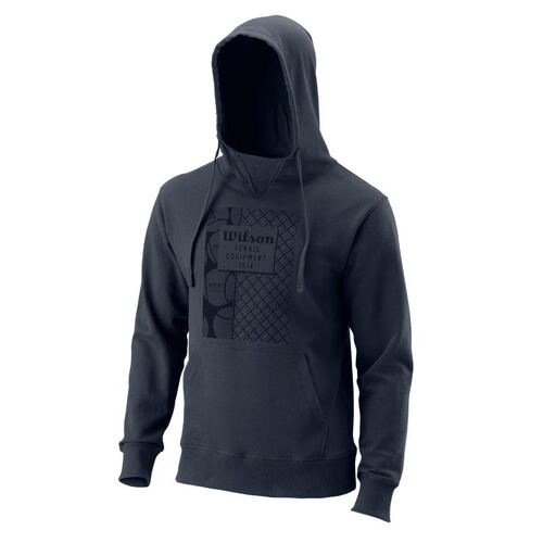 Wilson Mens Equip Eco Cotton Pullover Hoody - Black [Size : US - Large]