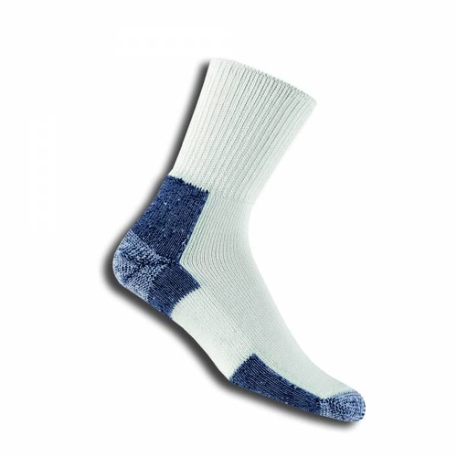 Thorlo Foot Protection Running Crew Socks Multiple Colours and Sizes [Colour: White/Navy] [Size: Extra Large]